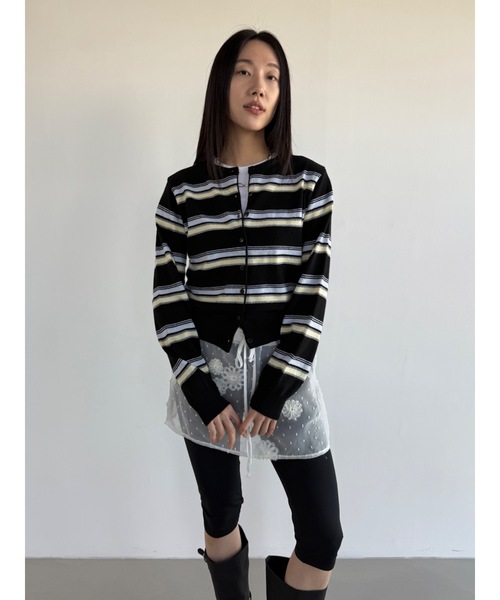 「Didot.showroom」 ニットカーディガン FREE クリーム レディース_画像5