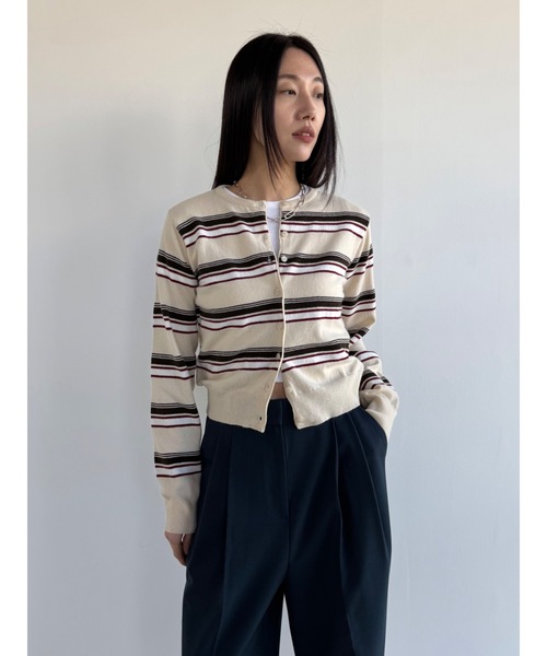「Didot.showroom」 ニットカーディガン FREE クリーム レディース_画像9