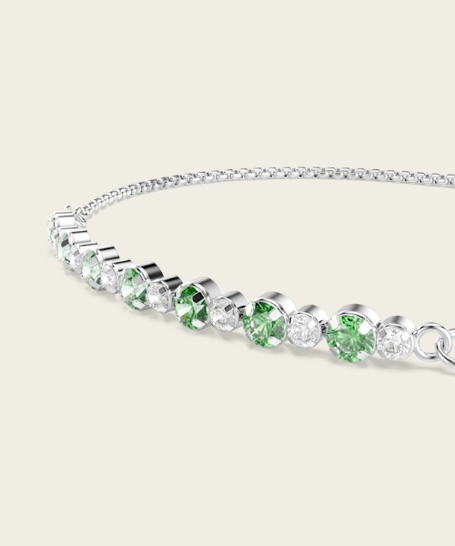 【送料無料】SWAROVSKI ブレスレット グリーンストーン パール SWAROVSKI（スワロフスキー） ブレスレット 「公式」「スワロフスキー
