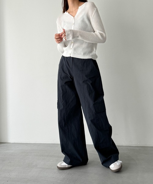 「CANAL JEAN」 「El mar」ニットカーディガン ONE SIZE アイボリー レディース_画像4