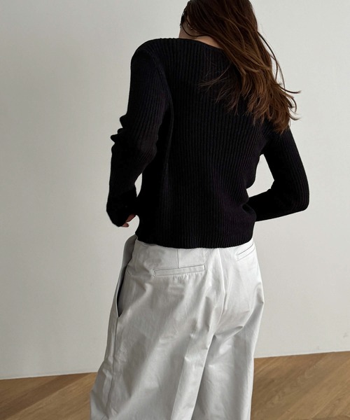 「CANAL JEAN」 「El mar」ニットカーディガン ONE SIZE アイボリー レディース_画像9