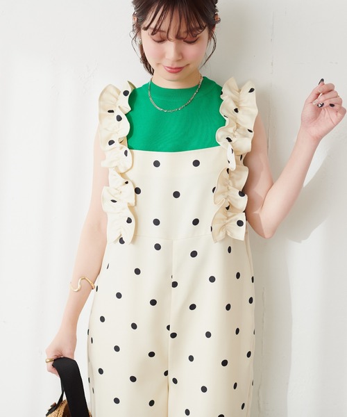「natural couture」 オールインワン LARGE ブルー レディース_画像2