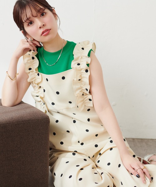 「natural couture」 オールインワン LARGE ブルー レディース_画像4