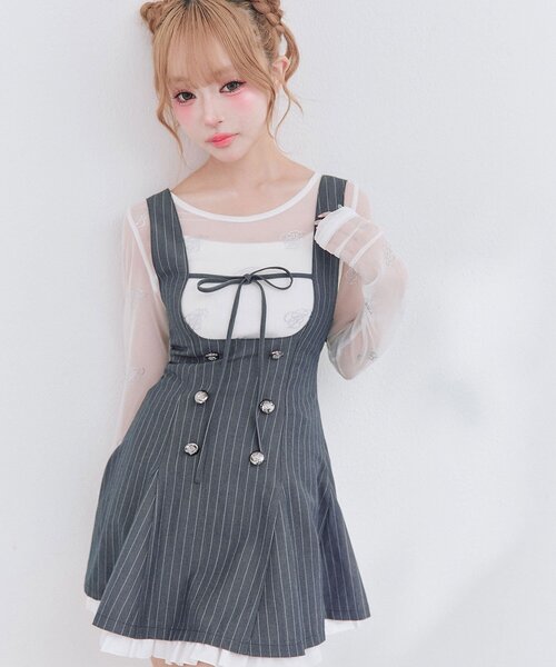 OLIVE des OLIVE（オリーブデオリーブ） ジャンパースカート フレア