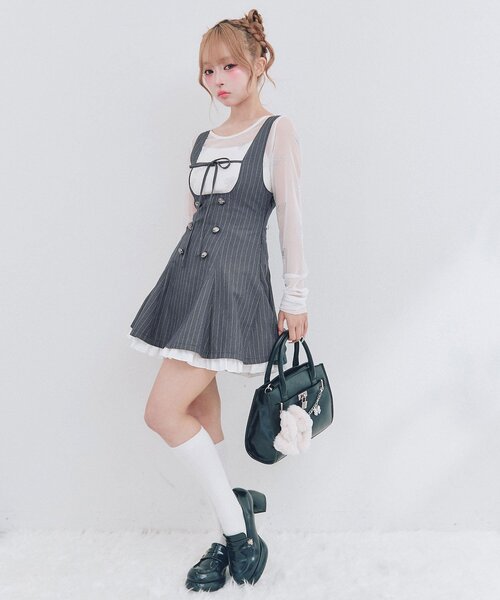OLIVE des OLIVE（オリーブデオリーブ） ジャンパースカート フレア