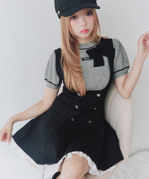OLIVE des OLIVE（オリーブデオリーブ） ジャンパースカート フレア