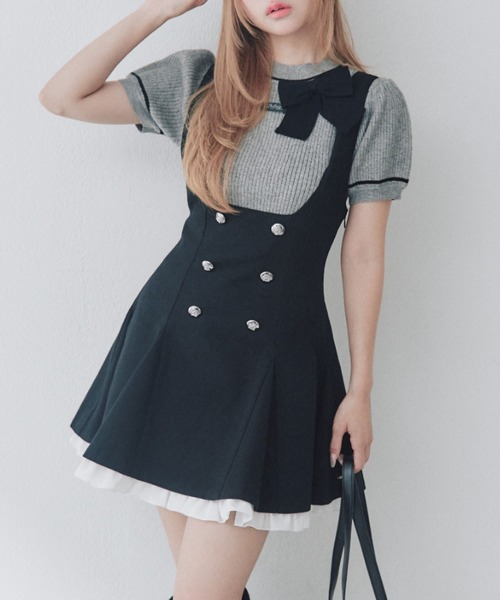 OLIVE des OLIVE（オリーブデオリーブ） ジャンパースカート フレア