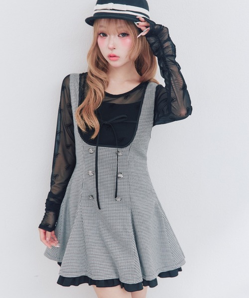 OLIVE des OLIVE（オリーブデオリーブ） ジャンパースカート フレア