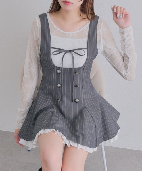 OLIVE des OLIVE（オリーブデオリーブ） ジャンパースカート フレア