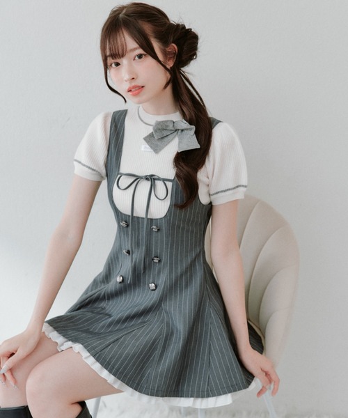 OLIVE des OLIVE（オリーブデオリーブ） ジャンパースカート フレア