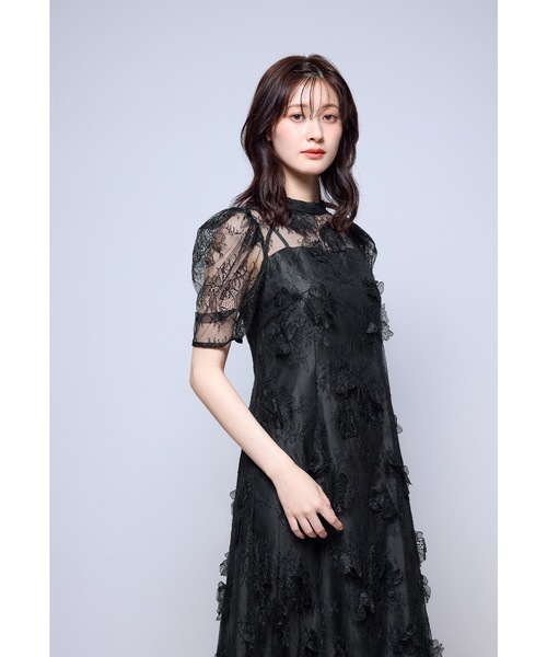 【定価20,900円】niana 結婚式 ワンピース オケージョン niana（ニアナ） パーティードレス ドレス フラワーレースドレス 花嫁