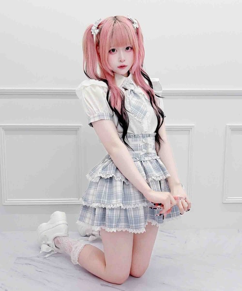 MA*RS（マーズ） スカート リボン付きチェック柄スカパン : ZOZOTOWN