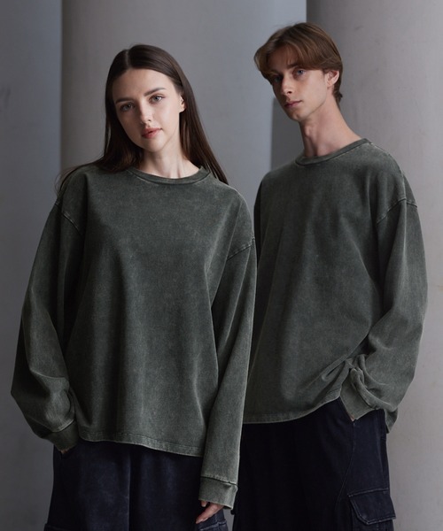 「CLEL」 長袖Tシャツ X-SMALL グレー メンズ_画像2