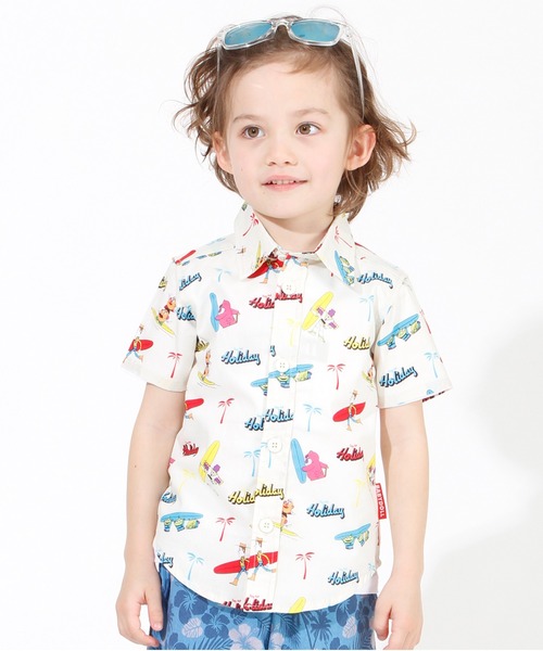 シャツ ブラウス 親子お揃い ディズニー Surf総柄シャツ 3859k Zozotown Yahoo 店 通販 Yahoo ショッピング