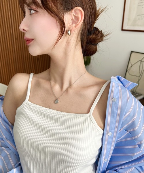 moment+ キャミソール 「累計販売枚数3万枚突破！」カップ付きテレコ