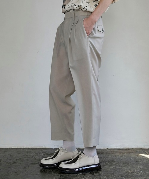 パンツ スラックス Quickdry リネンライクスラックス|ZOZOTOWN |03