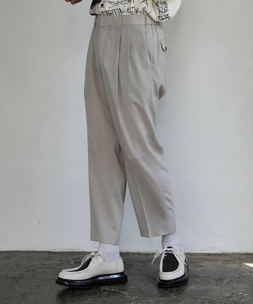 パンツ スラックス Quickdry リネンライクスラックス|ZOZOTOWN |04