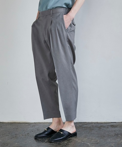 パンツ スラックス Quickdry リネンライクスラックス|ZOZOTOWN |09