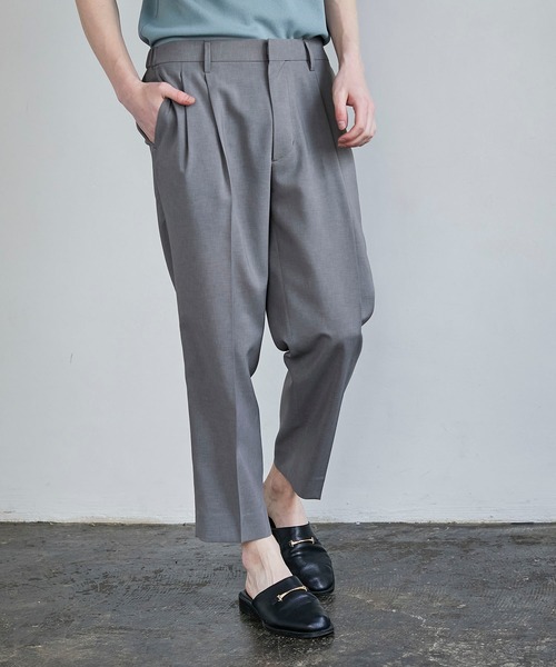 パンツ スラックス Quickdry リネンライクスラックス|ZOZOTOWN |08