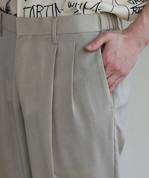パンツ スラックス Quickdry リネンライクスラックス|ZOZOTOWN |18