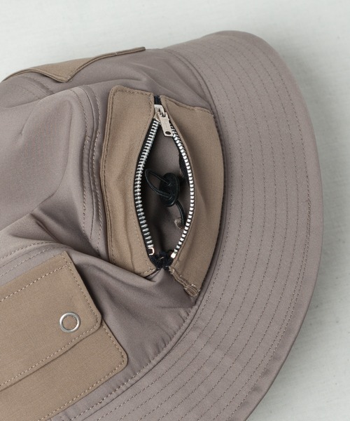 Indietro Association バケットハット ノーロール ストラップ INDIETRO ASSOCIATION 帽子 ハット Pocket Buket Hat / ポケット