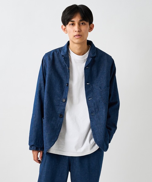 人気SALE本物保証 ジャケット ZOZOTOWN PayPayモール店 - 通販 - PayPayモール カバーオール WORK TAILORED JACKET/デニムワークテーラードジャケット 在庫あお得