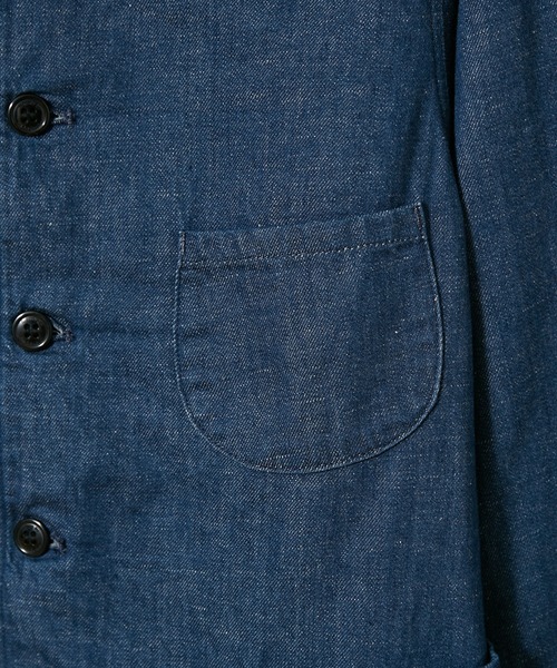 人気SALE本物保証 ジャケット ZOZOTOWN PayPayモール店 - 通販 - PayPayモール カバーオール WORK TAILORED JACKET/デニムワークテーラードジャケット 在庫あお得