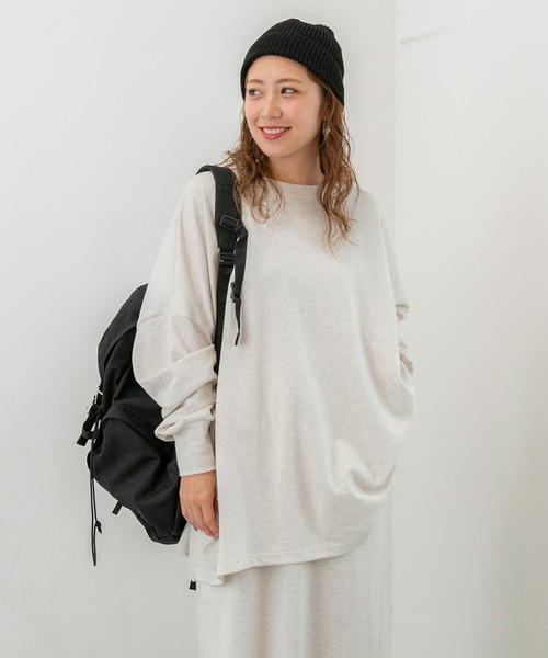 PICHI ピイチ　裏起毛ドルマンルーズロンT 楽天市場】オーバーサイズドルマンスリットロンTee 〈全10カラー