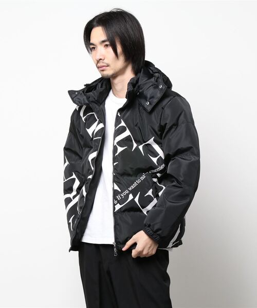 JUGLANS ダウンジャケット ダウン RINGS クロスロゴ中綿ジャケット  