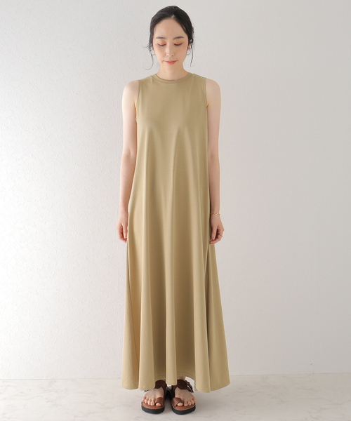 Plage jerseyフレアドレス　ロング　マキシ丈 Plage jerseyフレアドレス ロング マキシ丈 - メルカリ
