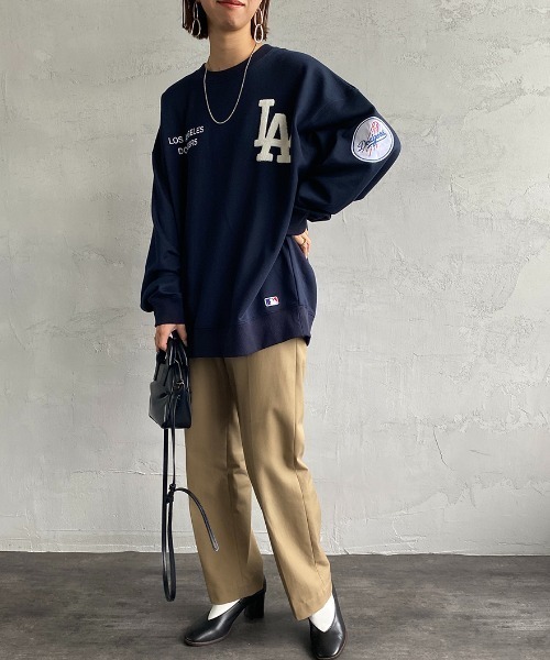 MLB スウェット [FANATICS/ファナティクス] 別注 サガラ刺繍 クルー