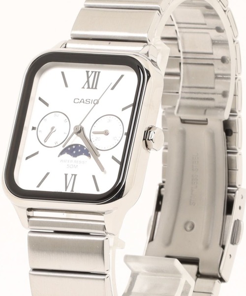 CASIO 腕時計 カシオ ムーンフェイズ アナログ クォーツ メタルベルト