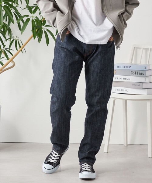 ジーンズ 「SHIPS any別注」BROOKLYN OVERALLS : スキニーフィット デニムパンツ メンズ