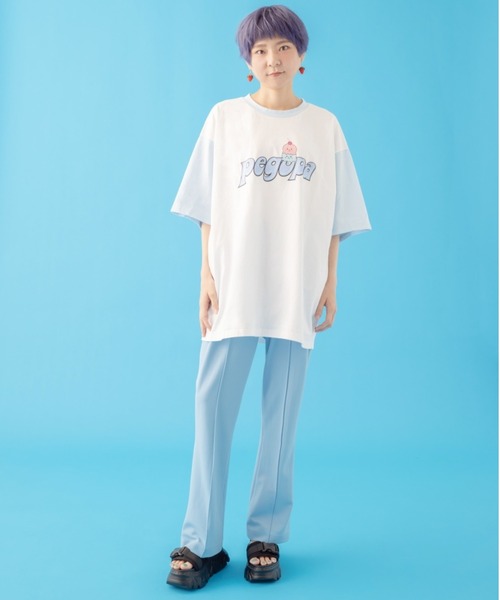 tシャツ PEGOPA/ぺゴパ/リンガーＴシャツ レディース メンズ L.H.P tシャツ PEGOPA/ぺゴパ/リンガーTシャツ レディース