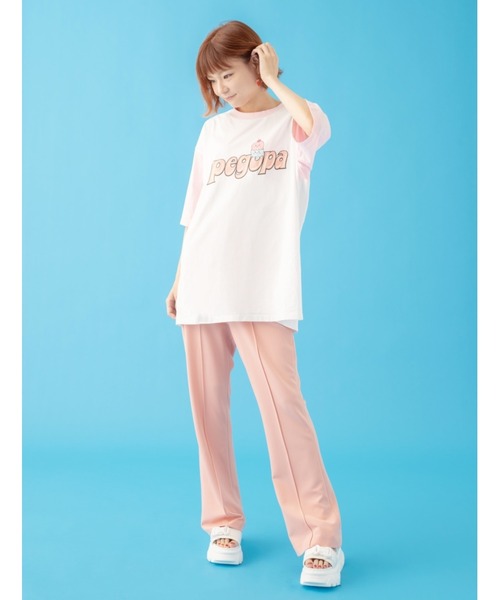 tシャツ PEGOPA/ぺゴパ/リンガーＴシャツ レディース メンズ L.H.P tシャツ PEGOPA/ぺゴパ/リンガーTシャツ レディース