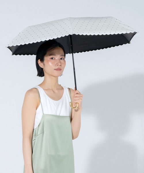 FORME 折りたたみ傘　ブラウンドット FORME 長傘日傘 ドットブラウン 雨晴兼用｜Yahoo!フリマ（旧
