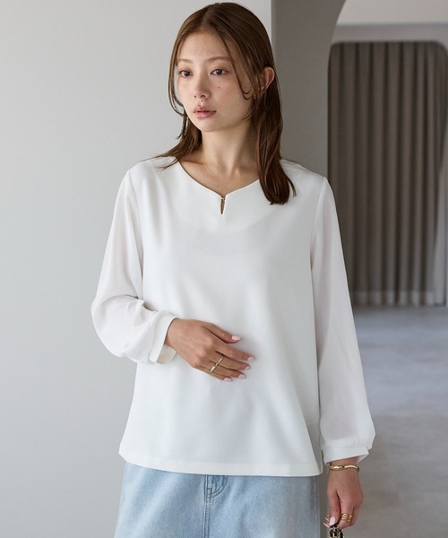 RIRIYANO（リリヤーノ） フォーマル ブラウス シャツ 大人上品見え
