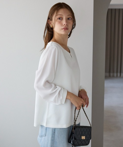 RIRIYANO（リリヤーノ） フォーマル ブラウス シャツ 大人上品見え