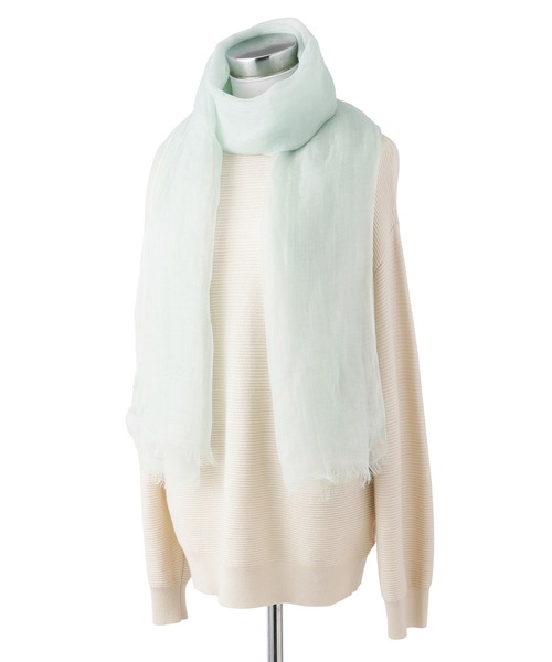 FURLA（フルラ） マフラー ストール 麻 カシミヤ 無地ストール