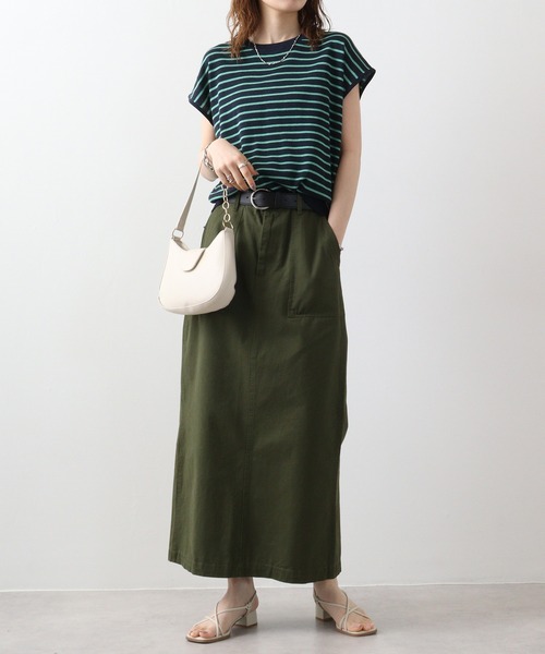 tシャツ Anna Nicola バックパールボダーニット レディース Anna Nicola tシャツ バックパールボダーニット レディース