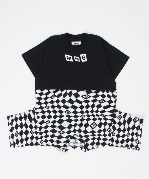 【専用商品】MM6 キッズ＆レディース　ロゴ プリント　半袖 ワンピース MM6 Maison Margiela(エムエム6 メゾン マルジェラ)Kids