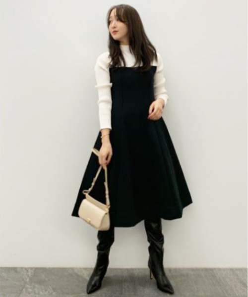 CELFORD」 ニットワンピース 38 ベージュ レディース : 83730121  