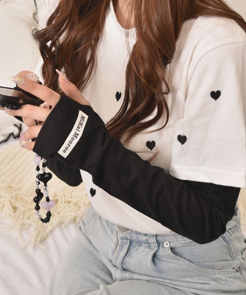 Mayree アームカバー 「float」シンプル ロゴ デザイン アームカバー