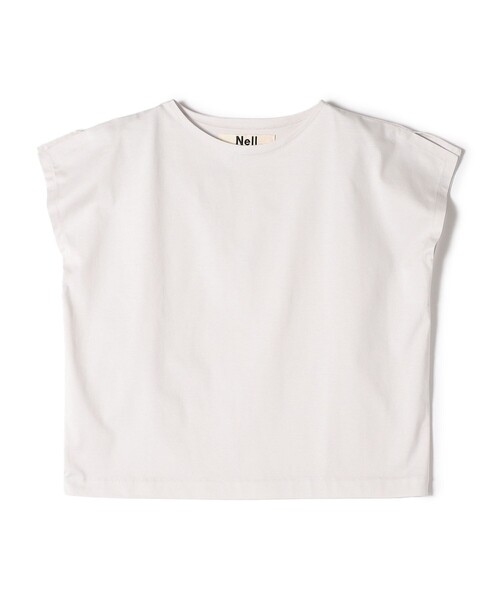 tシャツ 「SHIPS別注」Nell:「手洗い可能」肩 スリット デザイン プルオーバー レディース