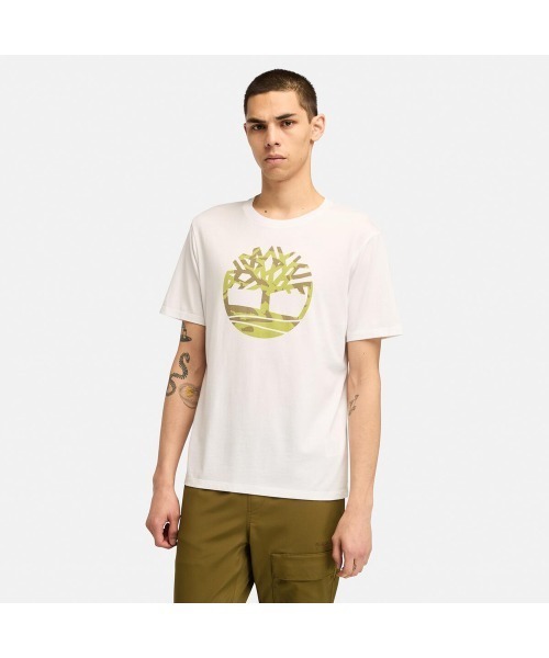 【Timberland】半袖 迷彩ロゴ Tシャツ ブラック / 送料無料 tl-014-b_5.jpg