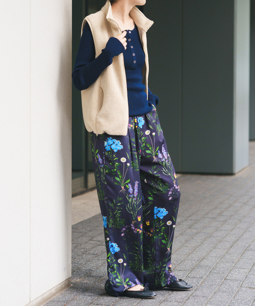パンツ 「追加」TICCA / ティッカ フラワープリントパンツ 0241416422 