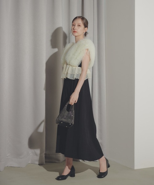 専用 ビジュー ミニバッグ ECREL ショルダーバッグ バッグ ビジューミニバッグ レディース