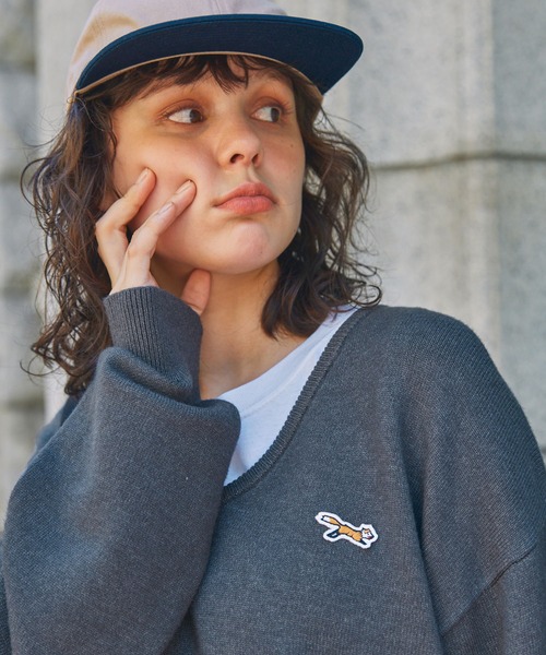 2021年　ロゴワッペンダウンニット TIMELY WARNING Timely Warning タイムリーワーニング サガラ