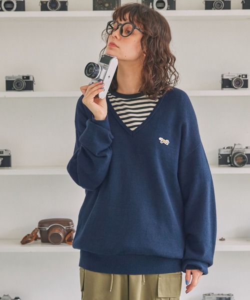 2021年　ロゴワッペンダウンニット TIMELY WARNING Timely Warning タイムリーワーニング サガラ