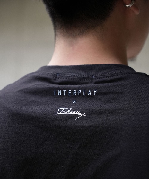 ★TV衣装★　CREOLME　別注Tシャツ INTERPLAY tシャツ 「INTERPLAY x TAKERU」Crazy TV man Tee